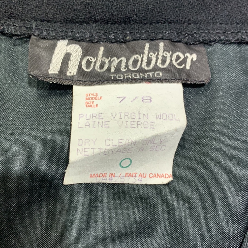 Made in🇨🇦VTG 90’ 💯% Pure Virgin Georgette Wool Black Maxi Slits Skirt - Picture 13 of 16